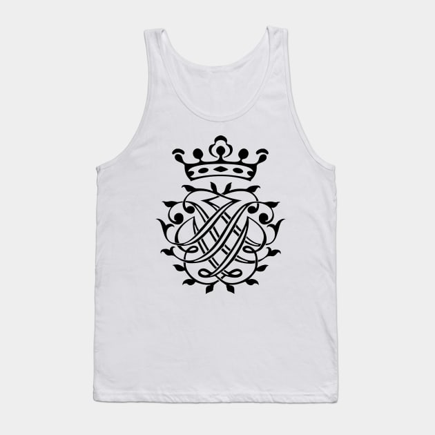 Johann Sebastian Bach seal / monogram / coat of arms / insignia / initials / crest Tank Top by Bach4you